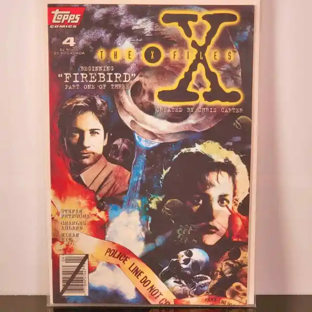 Topps Comics The X Files #4 Firebird Part 1 1995 Rare Newsstand Version NM