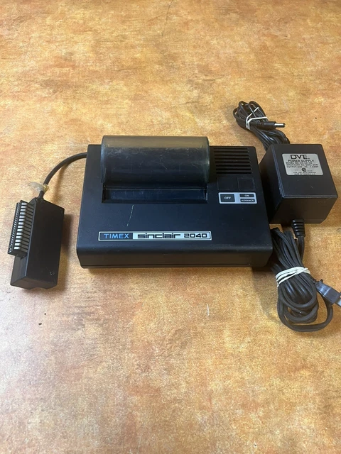 VINTAGE TIMEX SINCLAIR 2040 Personal Printer with power supply UNTESTED ...
