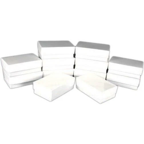 12 Pendant Chain Cotton Gift Boxes Jewelry Displays