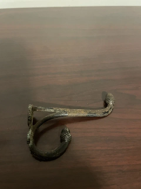 vintage antique original cast-iron coat and hat hook