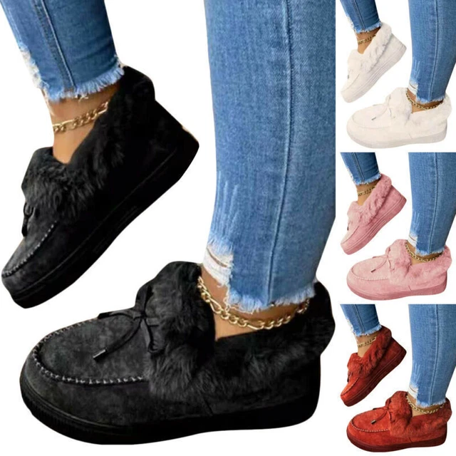 WOMANS FUR SLIPPERS sleep dream relax pink size 3 4 used 3.99