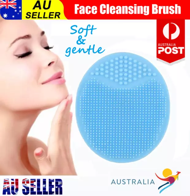 Silicone Face Cleansing Brush Electric Facial Washer Massager Scrubber Cleanser