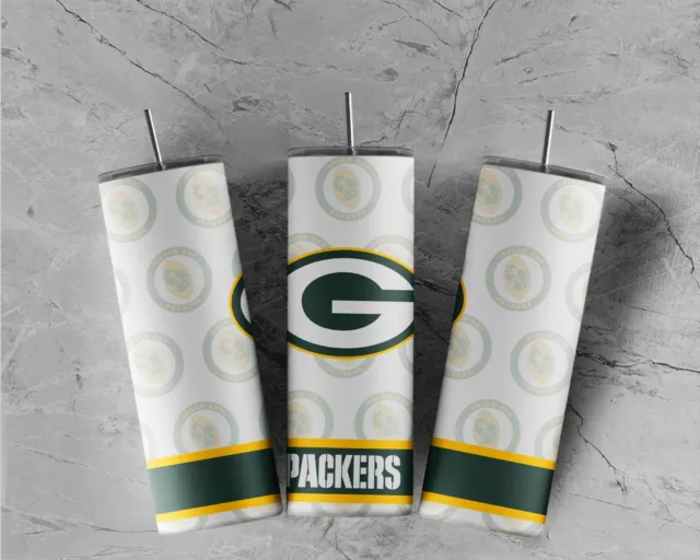 Green Bay Packers 20 oz hot cold Tumbler Double Walled Game Day