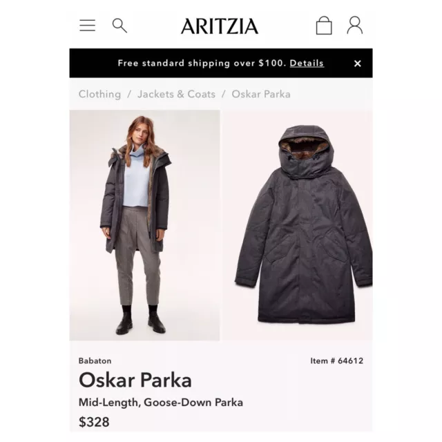 Babaton Oskar Parka (Aritzia) RETAIL $328