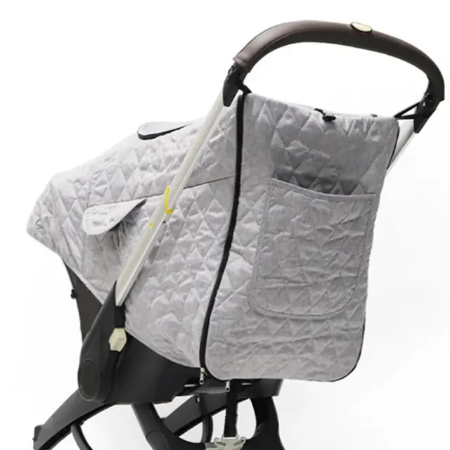 Housse de pluie Poussette Bébé Accessoire Universel Imperméable à la Pluie  Anti-gouttelettes Double Porte