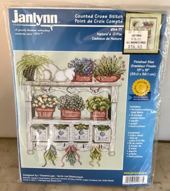 Janlynn NATURE’s GIFTS Counted Cross Stitch Kit - 2000 - NEW