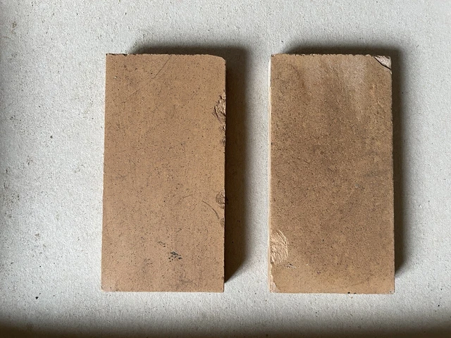 Antique Victorian Floor Tiles Reclaimed Encaustic Minton Orange  Rectangle