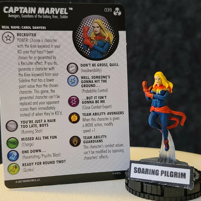 CAPTAIN MARVEL - 039  RARE War of the Realms Marvel Heroclix #39