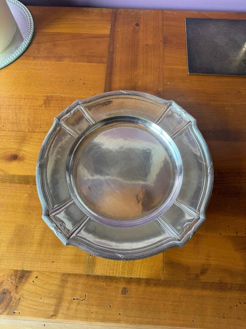 Petit Plat Christofle En Métal Argenté - Diamètre 19 Cm - Brillant - Occasion