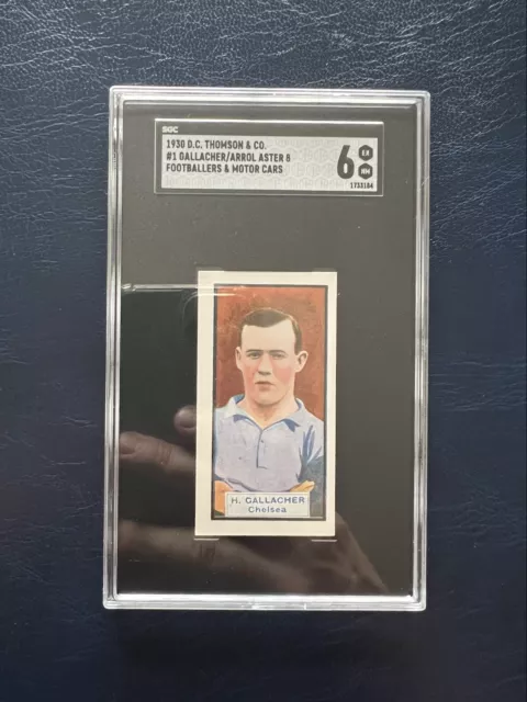 1930 DC Thomson - Fußballer & Motorwagen - HUGH GALLACHER #1! * SGC 6 *!