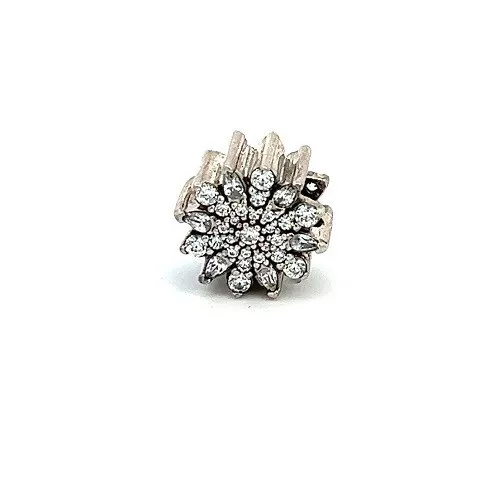 Authentic  Pandora silver 925 #791764cz Ice Crystal slide charm Bead NEW