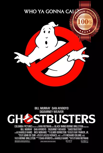 GHOSTBUSTERS 1984 80s ORIGINAL OFFICIAL CLASSIC FILM MOVIE PRINT PREMIUM POSTER