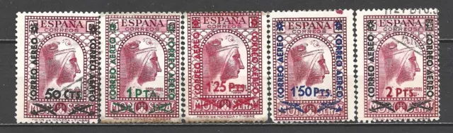 España 1938 Edifil 782-786 Serie  Montserrat Nuevos Y Usados Leer