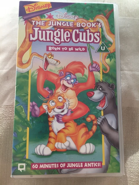WALT DISNEY THE Jungle Book s Jungle Cubs Born To Be Wild VHS Tape 1997 walt-disney-the-jungle-book-s-jungle-cubs-born-to-be-wild-vhs-tape-1997