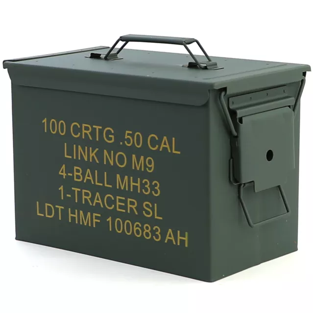 Munitionskiste Ammo Box Metallkiste Transport Metallbox 327x185x227mm grün