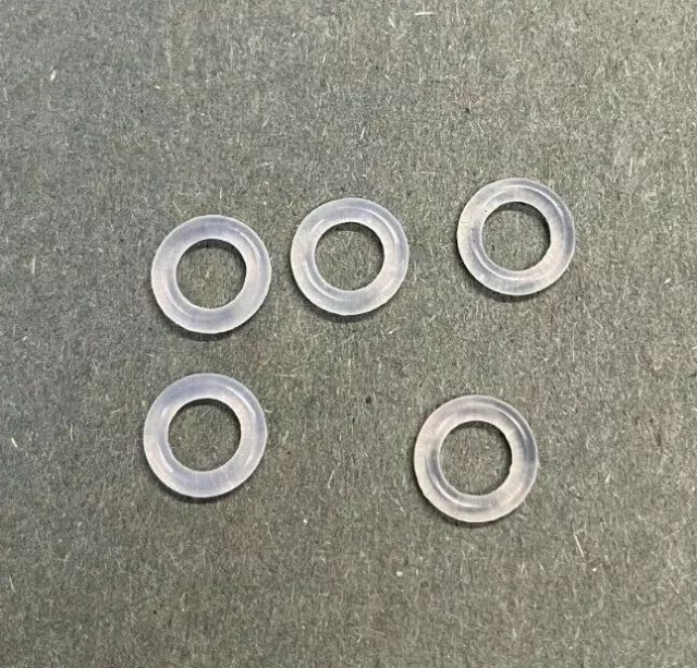 6mm ID x 2mm C/S Clear Silicone O Ring . Food Grade . 6x2 . Rubber Seal