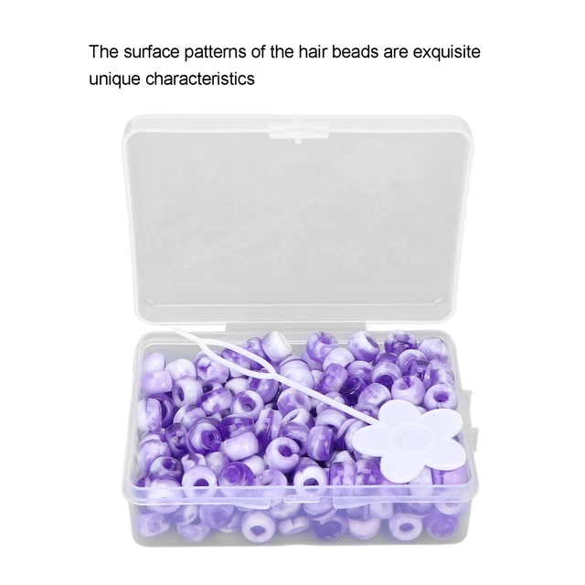 200pcs Perline Per Capelli Moda Acrylic Candy Colori Misti Decorazione Per C DB3
