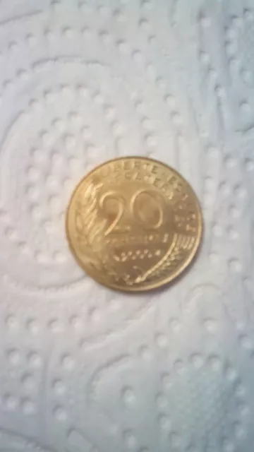 Pièce De 20 Centimes Marianne France 2000