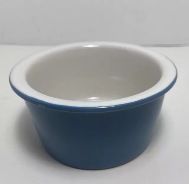 Laura Ashley Stoneware London Blue Glazed Desert or Condiment Cup One piece