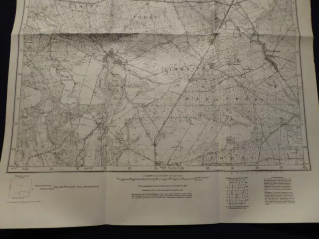 Landkarte Meßtischblatt 3455 Alt Limmritz i.d. Neumark / Lemierzyce Oststernberg 3