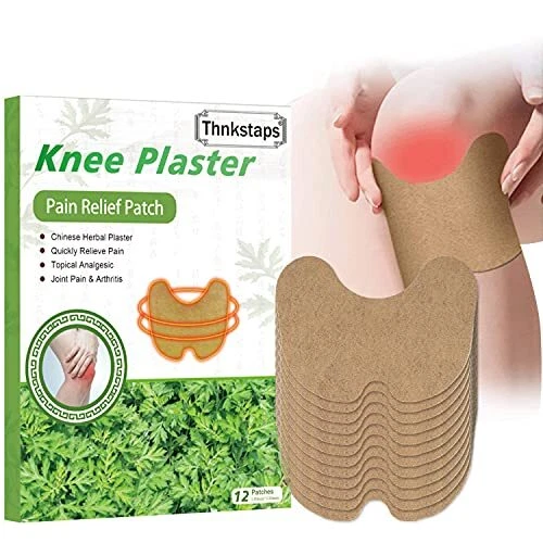 Thnkstaps Knee Pain Relief Patch Patch Chauffant, 12Pcs Patch Anti Douleur Patch