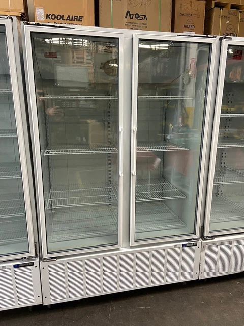 2 Glass Door Refrigerator Master-Bilt BMG-48 Merchandiser NSF 115V Cooler #9168