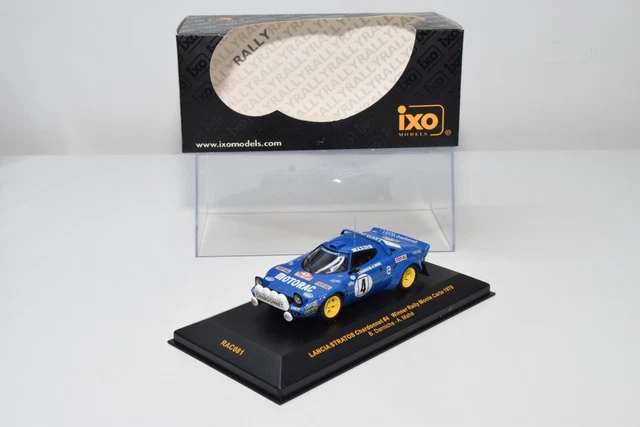 LANCIA STRATOS HF N°4 GAGNANT DU RALLY MONTECARLO 1979 AVEC Figurine Bernard Darniche Et Alain Mahe Ixo 1 43