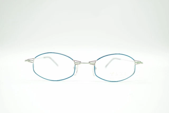 Lunettes Vintage Felix Design 6614 – Monture Bleu Cuivre Ovale En Métal, état Neuf Sans étiquette (NOS)