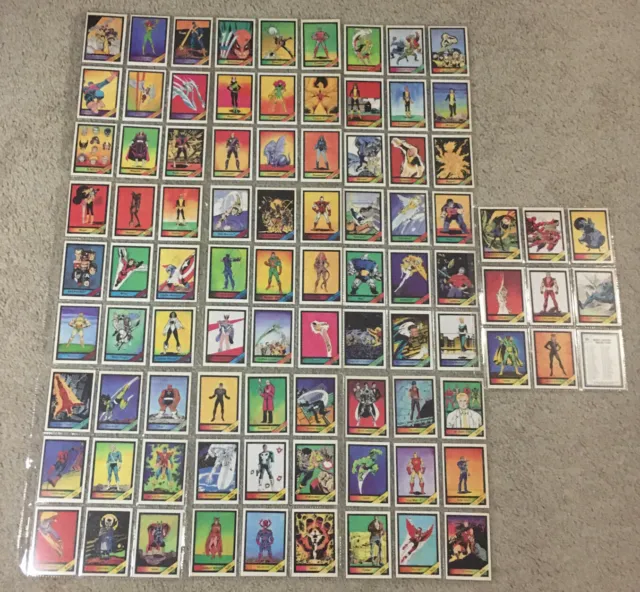 Marvel Universe Trading Cards Series 1 Complete Set from Comic Images 1987 NM