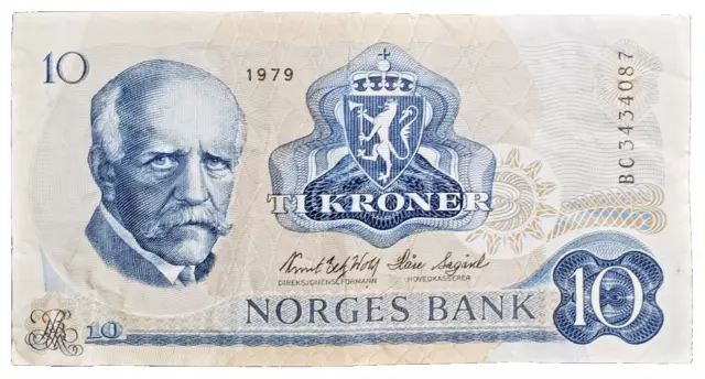 Norway 10 Kroner 1979 sn. BC34