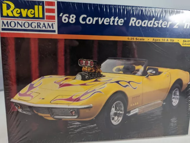 Revell Monogram Model Company 1/25th Scale 1968 Corvette Roadster 2in1 # 85-2544