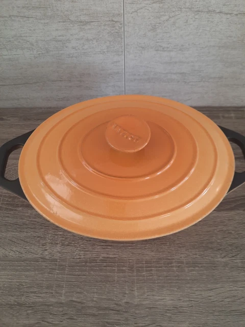 INVICTA COCOTTE OVALE - 27 CM - BLEU RÉGLISSE - FONTE ÉMAILLÉE - TOUS