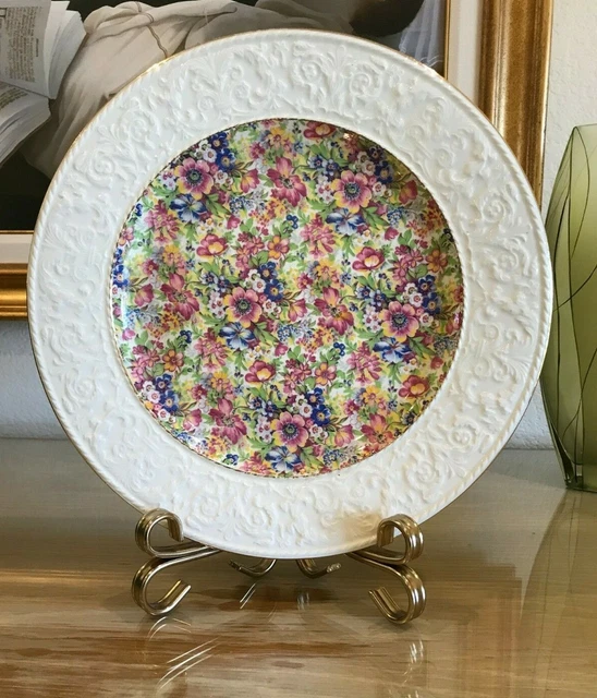 Vintage Royal Winton Grimwades SUNSHINE Floral Chintz Wedgwood Border Platter