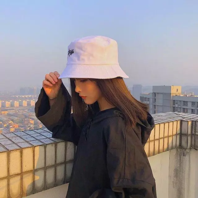 Unisex Reversible Bucket Hat Sun Cap Summer Hip Hop Style