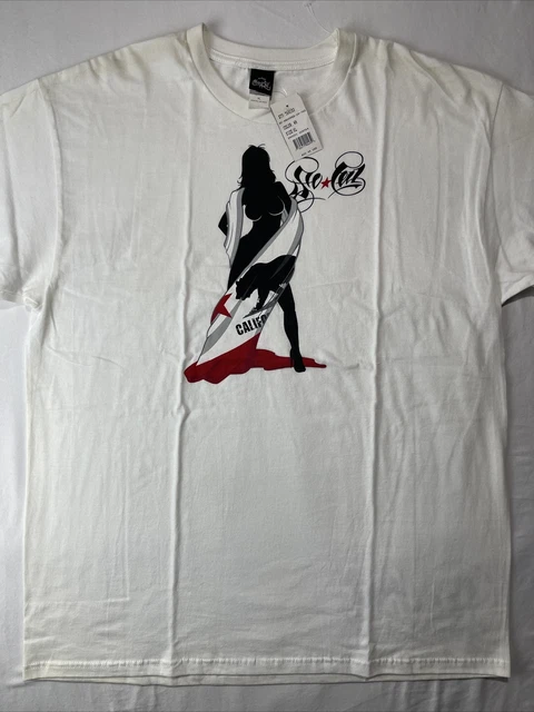 VINTAGE NO FEAR So Cal T Shirt Sz (S) Crew Neck 90's Y2K Double