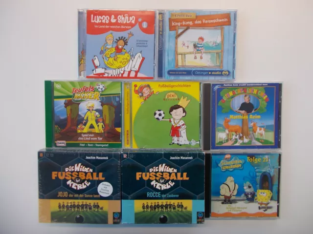 8x Kinder Hörspiel CD Sammlung - Wilden Fussballkerle 11+12 / Teufelskicker 40..