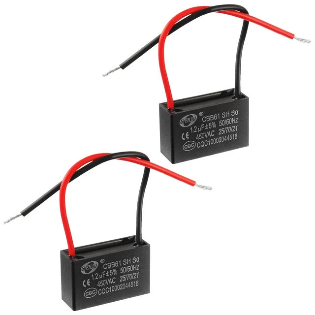 Condensateur CBB61 1µF 450V - Pour Démarrage De Moteur - Neuf En Emballage