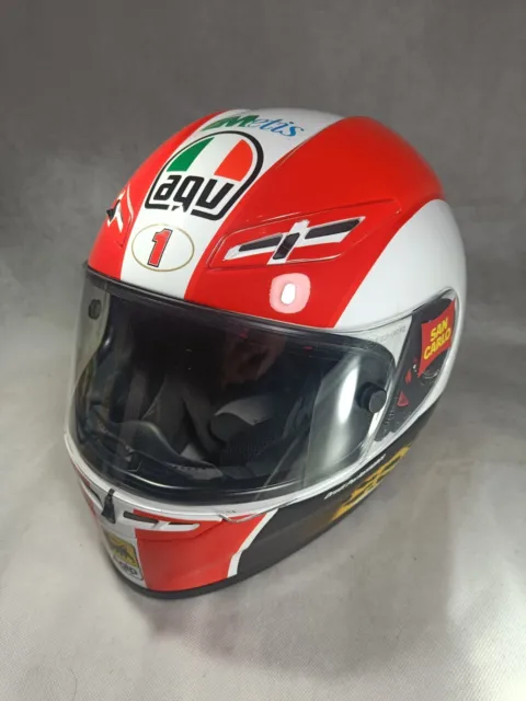 Marco Simoncelli AGV GP TECH  Motorcycle Helmet Sic58 Gilera 250cc Replica