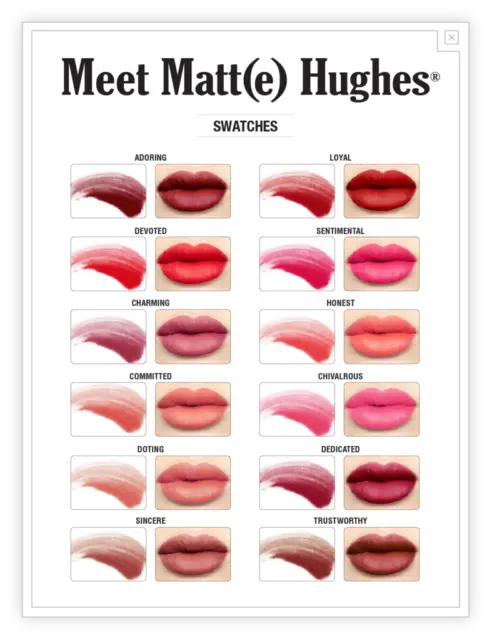 ORIGINAL THE BALM COSMETICS MEET MATT HUGHES MATTE LIQUID LIPSTICK CHOOSE FREEsh