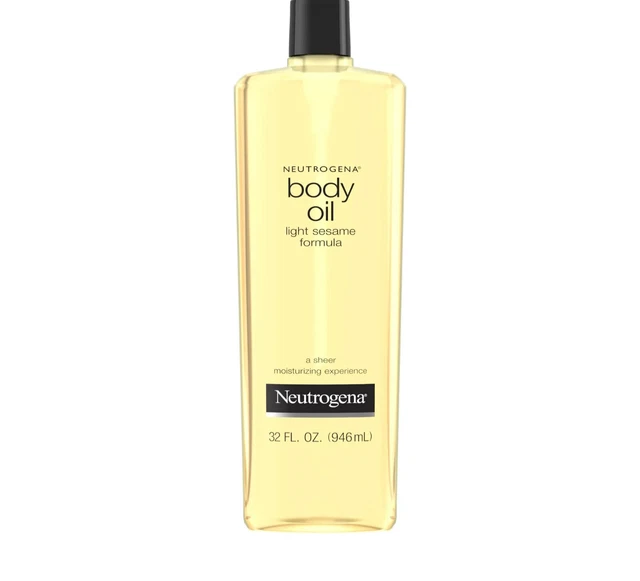 Neutrogena Body Oil, Light Sesame Formula Large 32 Fluid Ounce - New - No Seal Neutrogena Body Oil, Light Sesame Formula Large 32 Fluid Ounce - New - No Seal