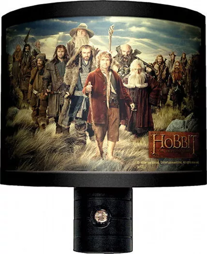 The Hobbit: An Unexpected Journey Bilbo Gandalf & Dwarves Night Light NEW UNUSED