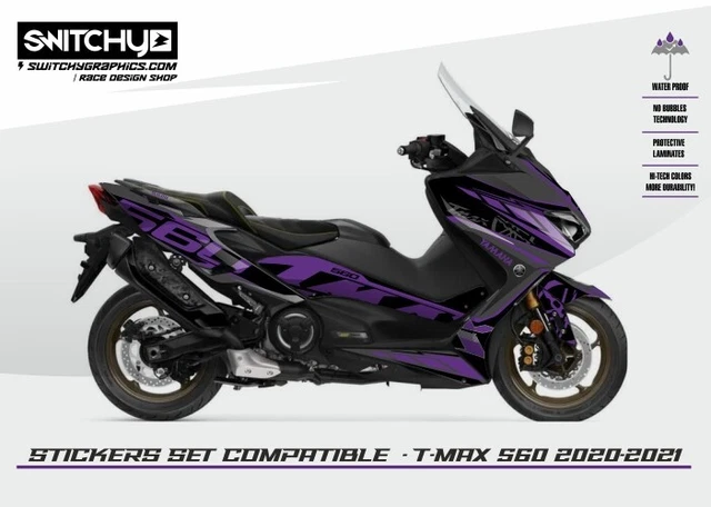 thumbnail interactive-video image 1 of Resin Bike 3D Metal Tank Cap Sticker – Compatible With Yamaha TMAX 560 2022, Italy Made 1 of 4