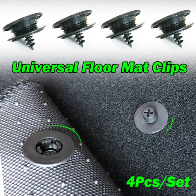 4X Universal Fußmatten Halter Clips Automatten Befestigung Bodenmatte  fixieren 