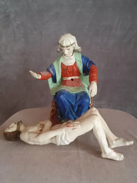 Pieta, Schmerzhafte Muttergottes, Madonna & Christus aus Holz