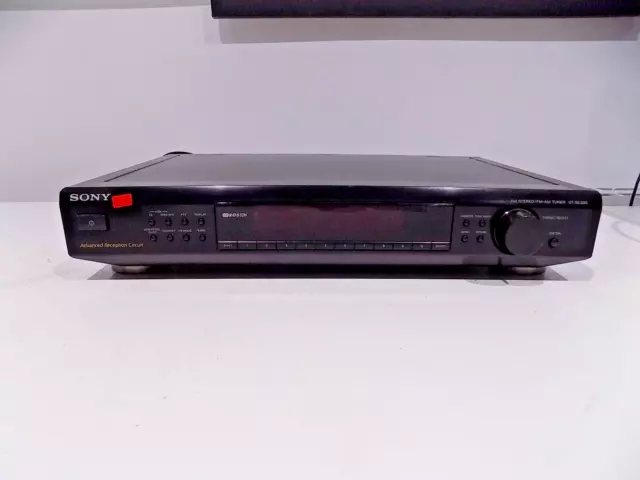 Sony ST-SE520 FM AM Stereo Tuner schwarz UNGETESTET als ERSATZTEILE/TEILE verkauft