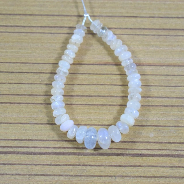 Perles de pierres précieuses en vrac en forme de bouton lisse en pierre de... 2