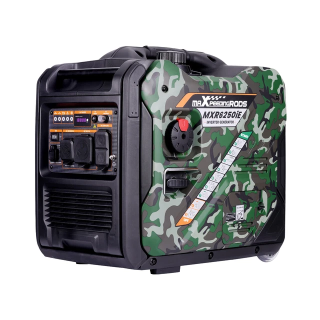 PORTABLE GAS GENERATOR 5000 Watt 5500W Camp Tailgate RV Home Backup