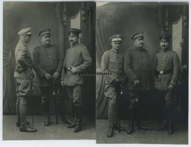 2x Orig. Foto Portrait Dragoner Offizier Delegierter in BRÜSSEL Belgien 1916