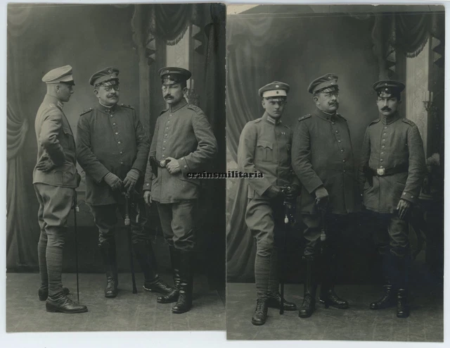 2x Orig. Foto Portrait Dragoner Offizier Delegierter in BRÜSSEL Belgien 1916