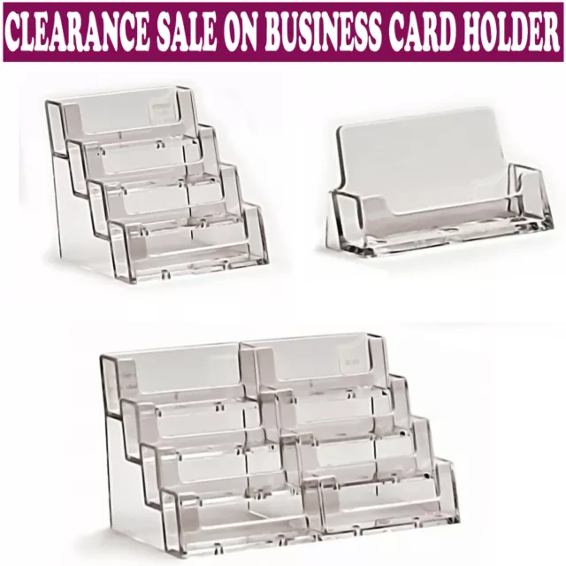 New Acrylic Business Card Holders Desktop Dispensers Display Stands